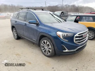 2020 GMC Terrain SLT with VIN 3GKALVEX1LL104944, listed as a Copart auction lot 46855375 with 82,783 mi miles and Salvage title. Bid and sale history available at DreamBid. Image 4.