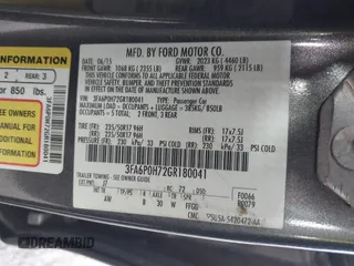 2016 Ford Fusion SE with VIN 3FA6P0H72GR180041, listed as a IAAI auction lot 42408537 with 189,288 mi miles and . Bid and sale history available at DreamBid. Image 9.