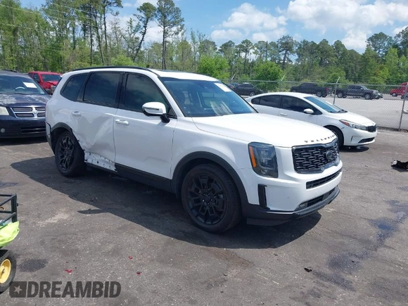 2021 Kia Telluride SX with VIN 5XYP5DHCXMG167178, listed as a IAAI auction lot 41971125 with 99,231 mi miles. Bid and sale history available at carsss.com. Image 1.