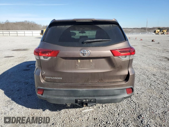 2018 Toyota Highlander LE with VIN 5TDZZRFH6JS288376, listed as a Copart auction lot 43353975 with 93,706 mi miles and Non repairable. Bid and sale history available at DreamBid. Image 6.