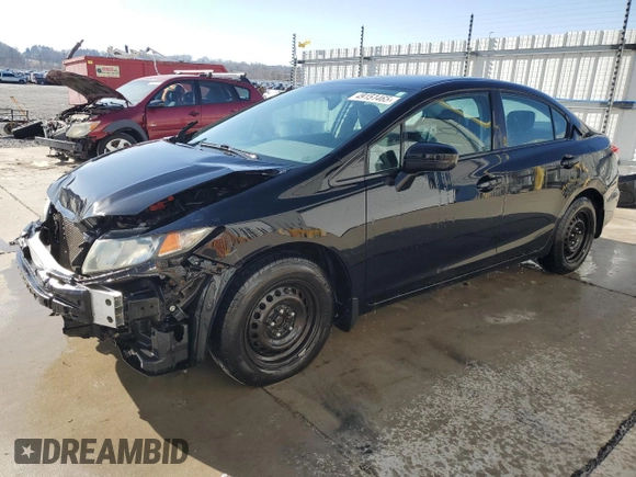 2015 Honda Civic Sedan LX with VIN 19XFB2F51FE057956, listed as a Copart auction lot 49151465 with 215,728 mi miles and Salvage Title. Bid and sale history available at carsss.com. Image 1.