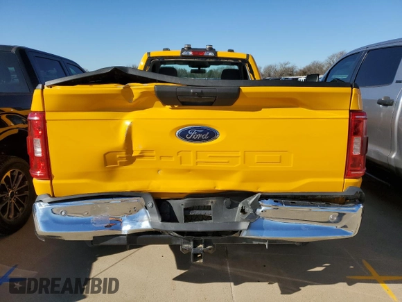 2021 Ford F-150 XL with VIN 1FTMF1C56MKD34668, listed as a Copart auction lot 46690585 with 18,955 mi miles and Clean title. Bid and sale history available at DreamBid. Image 6.