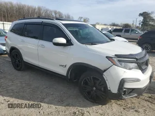 2021 Honda Pilot Special Edition with VIN 5FNYF5H29MB030190, listed as a Copart auction lot 49849155 with 75,144 mi miles and Salvage Title. Bid and sale history available at DreamBid. Image 4.