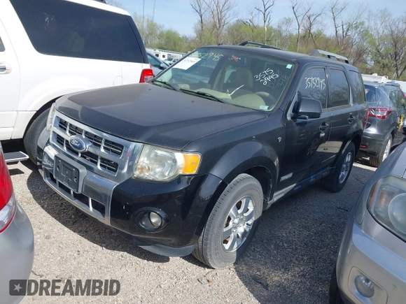 2008 Ford Escape Limited with VIN 1FMCU94198KD40722, listed as a IAAI auction lot 35752945 with 196,162 mi miles. Bid and sale history available at carsss.com. Image 2.