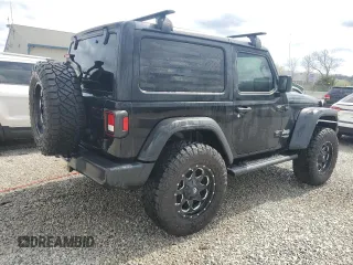 2021 Jeep Wrangler Sport with VIN 1C4GJXAN5MW677207, listed as a Copart auction lot 47241615 with Not Provided miles and Non Repairable. Bid and sale history available at DreamBid. Image 3.