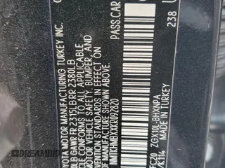 2019 Toyota C-HR XLE with VIN NMTKHMBXXKR092820, listed as a Copart auction lot 53210805 with 65,993 mi miles and Non Repairable. Bid and sale history available at carsss.com. Image 15.