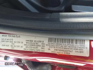2016 FIAT 500L Trekking с VIN ZFBCFADH6GZ037547, выставлен на аукционе IAAI как лот 42771082 с пробегом 106 301 миль миль и . История ставок и продаж доступна на DreamBid. Изображение 9.