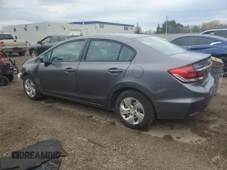 2014 Honda Civic Sedan LX with VIN 2HGFB2F4XEH038477, listed as a Copart auction lot 51524195 with 117,850 mi miles and Clean Title. Bid and sale history available at carsss.com. Image 2.
