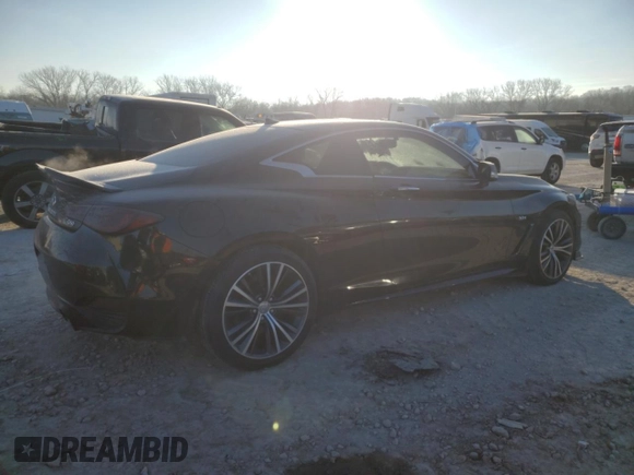 2019 Infiniti Q60 Luxe with VIN JN1EV7EL2KM290162, listed as a Copart auction lot 87421264 with 64,537 mi miles and Salvage title. Bid and sale history available at DreamBid. Image 3.