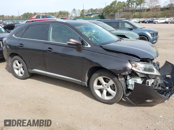 2013 Lexus RX 350 with VIN 2T2BK1BA2DC166123, listed as a IAAI auction lot 42105435 with 63,540 mi miles. Bid and sale history available at carsss.com. Image 1.