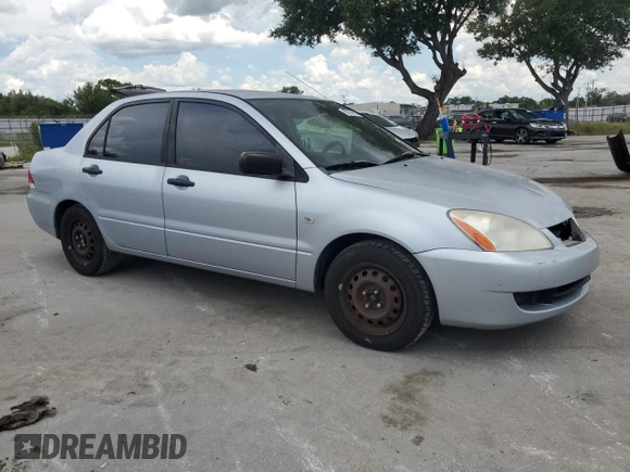 2006 Mitsubishi Lancer with VIN JA3AJ16E56U005818, listed as a Copart auction lot 60749615 with 155,194 mi miles and Salvage title. Bid and sale history available at DreamBid. Image 4.
