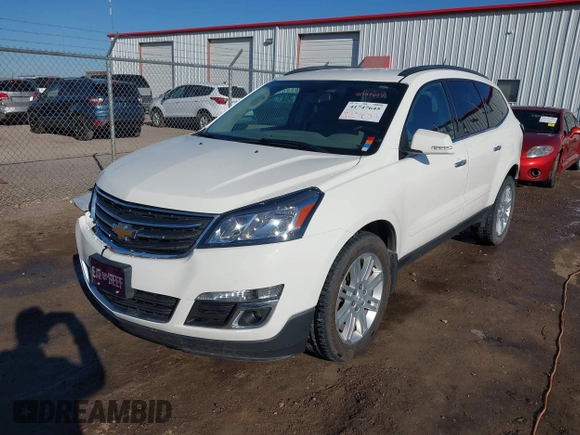 2014 Chevrolet Traverse LT with VIN 1GNKRGKD8EJ150888, listed as a IAAI auction lot 41747645 with 213,773 mi miles. Bid and sale history available at carsss.com. Image 2.