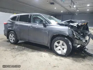 2021 Toyota Highlander L with VIN 5TDBZRBH2MS126675, listed as a Copart auction lot 41966995 with 75,886 mi miles and Salvage Title. Bid and sale history available at carsss.com. Image 4.