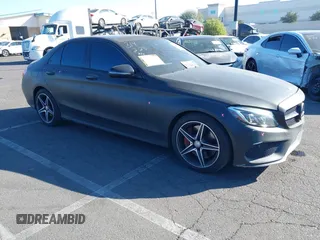2016 Mercedes-Benz C 450 AMG with VIN 55SWF6EBXGU141867, listed as a IAAI auction lot 41596461 with 126,565 mi miles and . Bid and sale history available at carsss.com. Image 1.