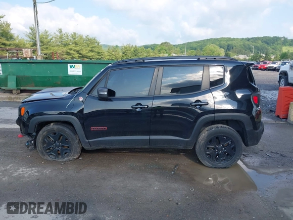 2018 Jeep Renegade Trailhawk with VIN ZACCJBCB4JPH13742, listed as a IAAI auction lot 42452388 with 60,897 mi miles and . Bid and sale history available at DreamBid. Image 15.