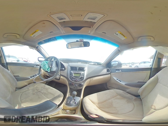 2013 Hyundai Accent GLS with VIN KMHCT4AE6DU503791, listed as a Copart auction lot 55525035 with 177,639 mi miles and Salvage title. Bid and sale history available at DreamBid. Image 15.