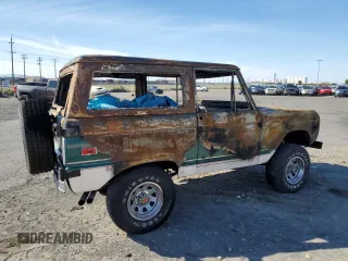 1975 Ford Bronco z VIN U15GLV42632, wystawiony jako Copart lot #71173504 z przebiegiem Nie podano mil oraz Szkoda całkowita • Salvage title. Historia ofert i sprzedaży dostępna na DreamBid. Obrazek 3.