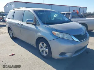 2013 Toyota Sienna LE AAS with VIN 5TDKK3DC6DS336733, listed as a IAAI auction lot 42065846 with 249,893 mi miles. Bid and sale history available at carsss.com. Image 1.