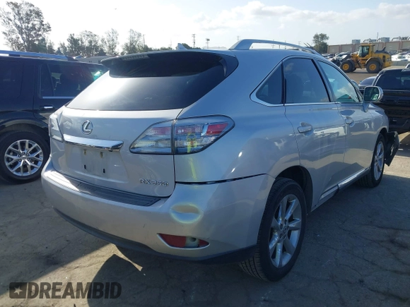 2012 Lexus RX 350 with VIN 2T2BK1BA9CC134963, listed as a IAAI auction lot 41949059 with 160,123 mi miles. Bid and sale history available at carsss.com. Image 4.
