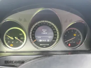 2009 Mercedes-Benz C 63 AMG with VIN WDDGF77X89F299732, listed as a Copart auction lot 57560915 with 116,839 mi miles and Salvage title. Bid and sale history available at DreamBid. Image 9.