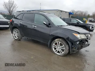 2007 Acura MDX Technology with VIN 2HNYD28497H536410, listed as a Copart auction lot 52155855 with 176,016 mi miles and Salvage Title. Bid and sale history available at DreamBid. Image 4.