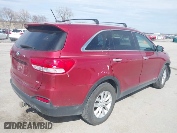 2016 Kia Sorento LX with VIN 5XYPGDA56GG174736, listed as a IAAI auction lot 41897778 with 162,512 mi miles and . Bid and sale history available at carsss.com. Image 4.