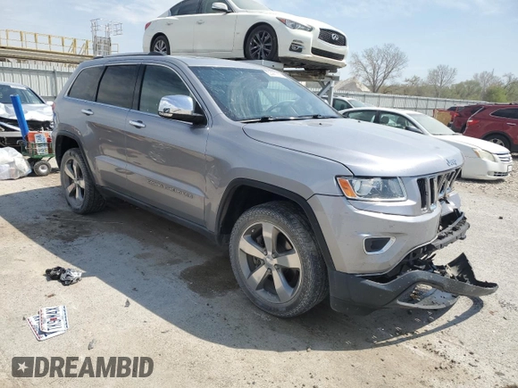 2014 Jeep Grand Cherokee Limited z VIN 1C4RJFBT2EC150809, wystawiony jako Copart lot #53441765 z przebiegiem 111 130 mil mil oraz Szkoda całkowita • Salvage title. Historia ofert i sprzedaży dostępna na DreamBid. Obrazek 4.