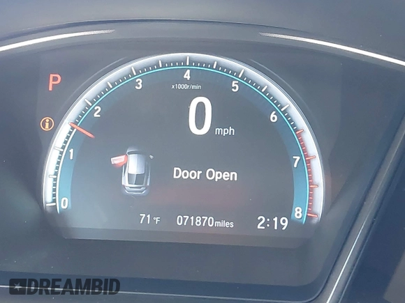 2018 Honda Civic EX with VIN SHHFK7H50JU428018, listed as a IAAI auction lot 42495389 with 71,870 mi miles and . Bid and sale history available at DreamBid. Image 7.