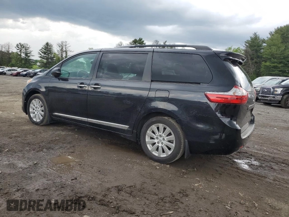 2015 Toyota Sienna Limited with VIN 5TDDK3DC4FS110637, listed as a Copart auction lot 55536225 with 77,062 mi miles and Clean Title. Bid and sale history available at DreamBid. Image 2.