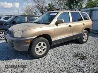 2003 Hyundai Santa Fe GLS with VIN KM8SC13D53U477438, listed as a Copart auction lot 44195145 with 167,437 mi miles and Clean Title. Bid and sale history available at carsss.com. Image 1.