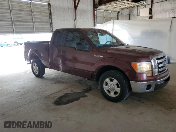 2010 Ford F-150 XL with VIN 1FTFX1CV0AFA82944, listed as a Copart auction lot 62912345 with 104,967 mi miles and Salvage title. Bid and sale history available at DreamBid. Image 4.