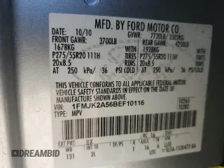 2011 Ford Expedition EL Limited with VIN 1FMJK2A56BEF10116, listed as a Copart auction lot 76478714 with 227,985 mi miles and Clean Title. Bid and sale history available at carsss.com. Image 13.