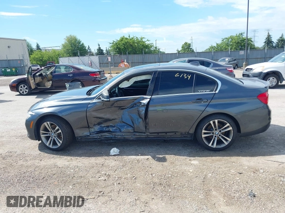 2018 BMW 3 Series 330i xDrive with VIN WBA8D9G52JNU73073, listed as a IAAI auction lot 42616134 with 93,048 mi miles and . Bid and sale history available at DreamBid. Image 14.