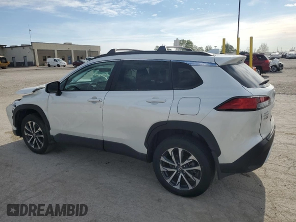 2024 Toyota Corolla Cross XLE with VIN 7MUDAABG2RV105251, listed as a Copart auction lot 55973225 with 8,702 mi miles and Salvage title. Bid and sale history available at DreamBid. Image 2.