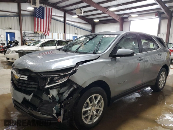 2023 Chevrolet Equinox LT z VIN 3GNAXUEG1PS179981, wystawiony jako Copart lot #52109065 z przebiegiem 22 269 mil mil oraz Szkoda całkowita • Salvage title. Historia ofert i sprzedaży dostępna na DreamBid. Obrazek 1.