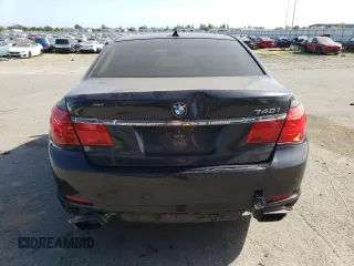 2012 BMW 7 Series 740i with VIN WBAKA4C54CC613419, listed as a Copart auction lot 54420885 with 104,006 mi miles and Salvage Title. Bid and sale history available at carsss.com. Image 6.