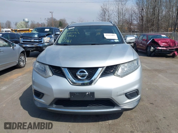 2016 Nissan Rogue SV with VIN KNMAT2MV7GP601761, listed as a IAAI auction lot 41811002 with 97,913 mi miles. Bid and sale history available at carsss.com. Image 13.