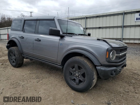 2022 Ford Bronco with VIN 1FMEE5BP0NLA95787, listed as a Copart auction lot 47701705 with 50,173 mi miles and Salvage title. Bid and sale history available at DreamBid. Image 4.