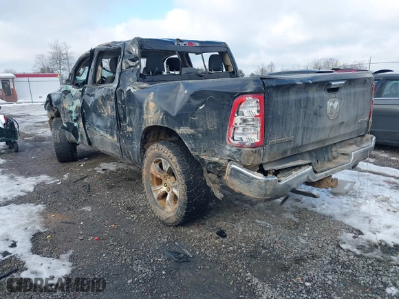 2019 Ram 1500 Big Horn/Lone Star with VIN 1C6SRFFT9KN783755, listed as a IAAI auction lot 41381428 with 134,669 mi miles. Bid and sale history available at carsss.com. Image 3.