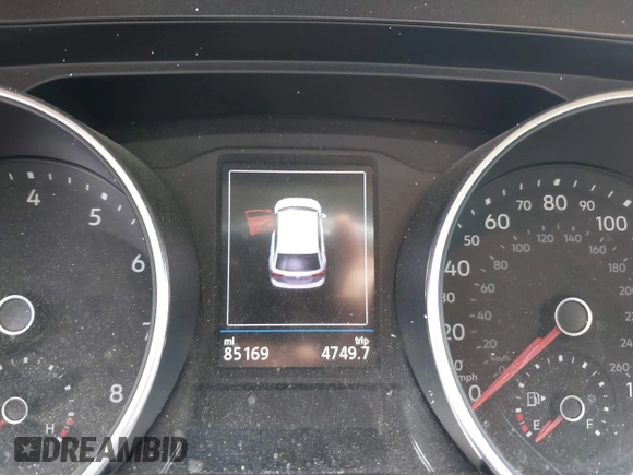 2019 Volkswagen Tiguan S with VIN 3VV1B7AX1KM085354, listed as a IAAI auction lot 42229851 with 85,169 mi miles and . Bid and sale history available at DreamBid. Image 7.