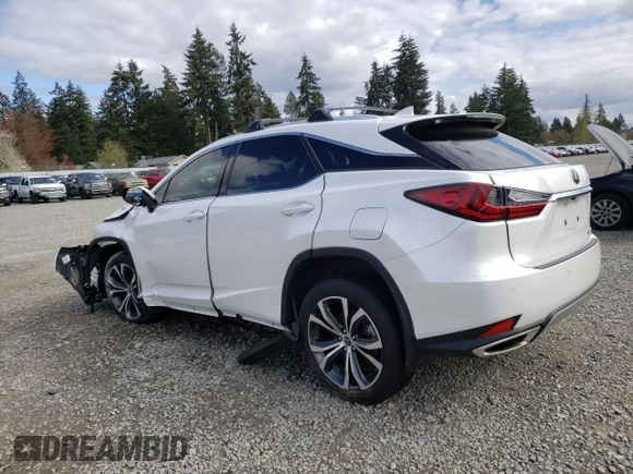 2022 Lexus RX with VIN 2T2HZMDA7NC317656, listed as a Copart auction lot 51829925 with 24,489 mi miles and Salvage Title. Bid and sale history available at carsss.com. Image 2.