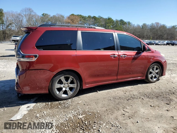 2014 Toyota Sienna SE with VIN 5TDXK3DC2ES518694, listed as a Copart auction lot 45270805 with 170,824 mi miles and Salvage Title. Bid and sale history available at DreamBid. Image 3.