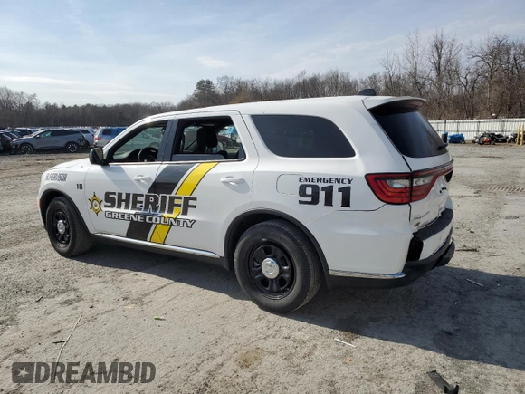 2024 Dodge Durango Special Service with VIN 1C4RDJFG5RC249637, listed as a Copart auction lot 49053505 with 835 mi miles and Salvage title. Bid and sale history available at DreamBid. Image 2.