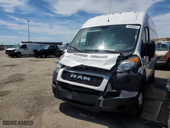 2020 Ram ProMaster Cargo Van with VIN 3C6TRVBG6LE139000, listed as a Copart auction lot 65819454 with 85,361 mi miles and Salvage Title. Bid and sale history available at carsss.com. Image 1.