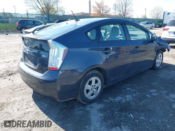 2011 Toyota Prius I with VIN JTDKN3DUXB5298300, listed as a IAAI auction lot 41988147 with 182,138 mi miles. Bid and sale history available at carsss.com. Image 4.