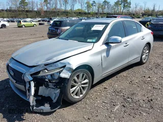 2015 Infiniti Q50 with VIN JN1BV7AR3FM416371, listed as a IAAI auction lot 42036139 with 76,239 mi miles and . Bid and sale history available at DreamBid. Image 2.