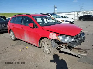 2017 Volkswagen Golf SportWagen S with VIN 3VW017AU6HM522757, listed as a Copart auction lot 55205064 with Not Provided miles and Salvage Title. Bid and sale history available at carsss.com. Image 4.