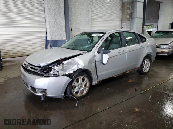 2009 Ford Focus SES with VIN 1FAHP36N29W210702, listed as a Copart auction lot 68349294 with 161,486 mi miles and Salvage Title. Bid and sale history available at carsss.com. Image 1.