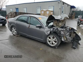 2012 Ford Fusion SE with VIN 3FAHP0HA9CR333335, listed as a Copart auction lot 52548315 with 0 mi miles and Salvage Title. Bid and sale history available at carsss.com. Image 4.