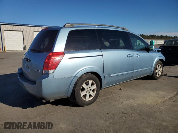 2004 Nissan Quest SE with VIN 5N1BV28U14N331087, listed as a Copart auction lot 79822814 with 190,637 mi miles and Salvage Title. Bid and sale history available at carsss.com. Image 3.